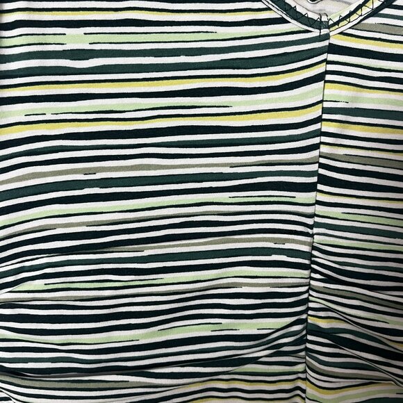Title Nine Frances Aqueduct Green Striped Dress Small - Picture 3 of 6